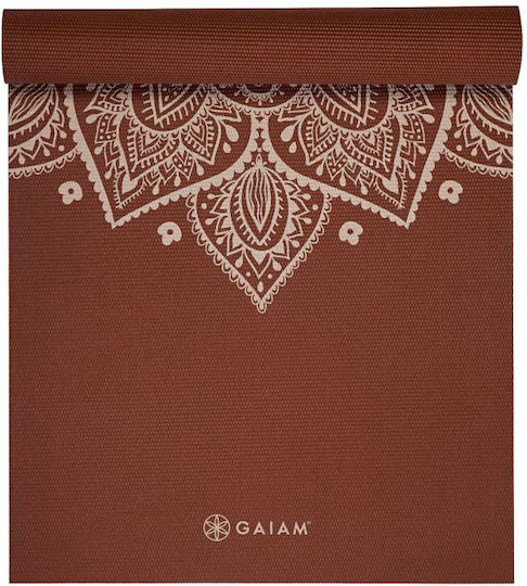Gaiam Στρώμα Γυμναστικής Yoga Καφέ