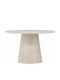 Dallas 3740 Round Extendable Wooden Table Beige 75x75cm