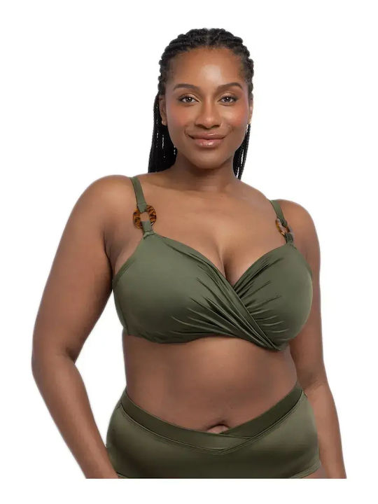 Bikini Bra With Padding Khaki