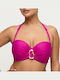 Strapless Bikini Top με Ενίσχυση Magenta