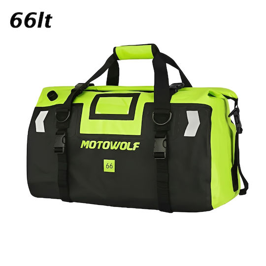 Motowolf MDL0717 Σάκος Ουράς Μοτοσυκλέτας Αδιάβροχος 66lt σε Χακί Χρώμα