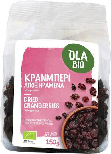 Ola Bio Βιολογικά Αποξηραμένα Κράνμπερι 150g 18765