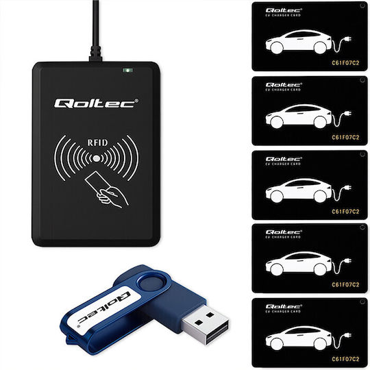 Qoltec Produs Energie Sistem Hotel Ev Programator Card Ev + Software + 5 Carduri Ev