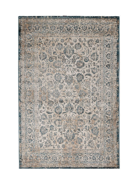 Biokarpet Gossip 8504a White Blue-67x220