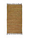 Biokarpet Leather Solid Rug Mustard-70x130