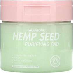 Toning Face Pads Hemp Extract Lalarecipe Hemp Seed Purifying Pad 70 Pcs
