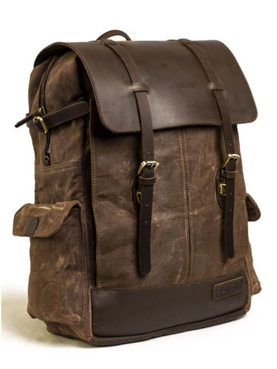Tripmachine Τσάντα Πλάτης Βαλίτσα Μοτοσυκλέτας Rambler Backpack Tobacco Brown