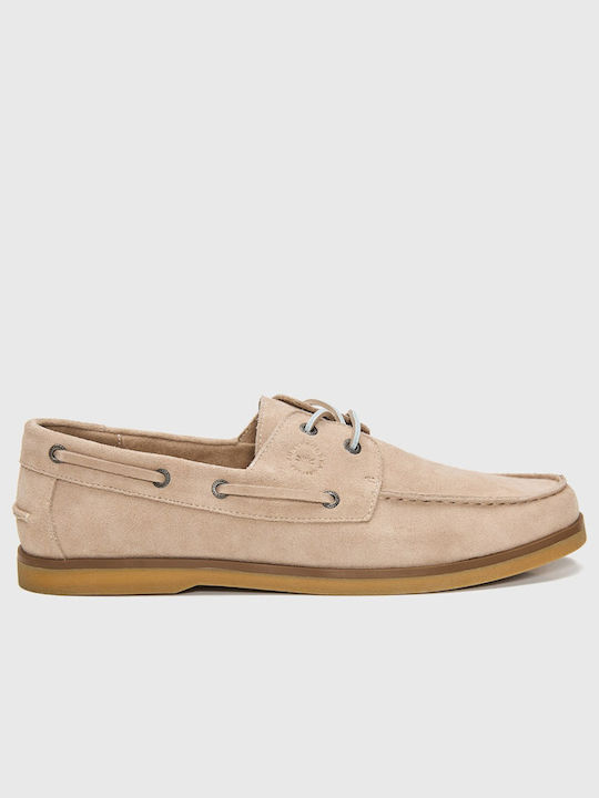 Funky Buddha Suede Ανδρικά Boat Shoes σε Γκρι Χ...