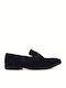 Suede Men's Loafers in Blue Colour