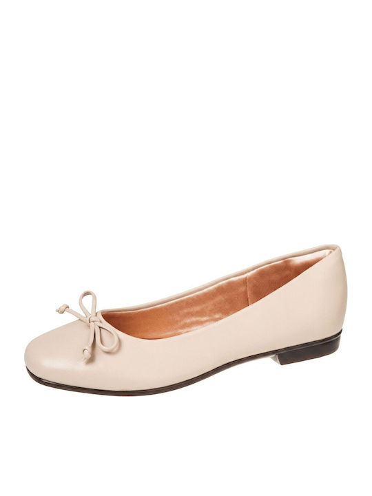 Damen Ballerinas Beige