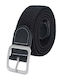 Wide Elastic Men's Knitted Black Belt