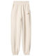 Beige Fleece Sweatpants