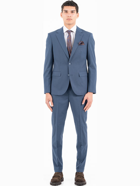 Men's Groom's Suit with Slim Fit Navy Blue