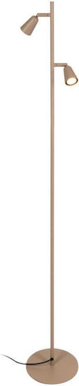 Lucide Lightning Tiana Floor Lamp Height 151.2cm with Lamp Bulb Base for GU10