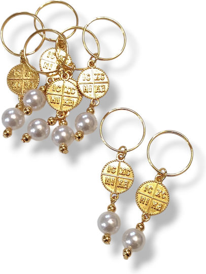 The Art of Beading Christening Charm Keychain White 20 Pieces MARTYRIKA107