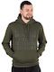 Sweatshirt mit Khaki Kapuze