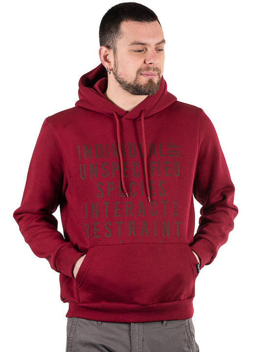 Herren Sweatshirts mit Burgundischer Kapuze