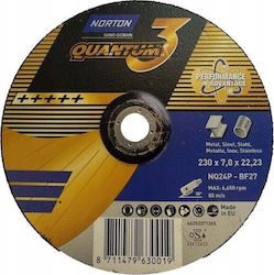 Norton Clipper Τροχός Λείανσης Nq24p-230x7.0x22.23-t27 Nor-quantum 3