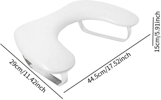 U Shape Manicure Support Cushion Metal Support Base & Mobile Stand Black