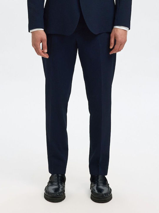 Trousers In Slim Fit Dark Sapphire