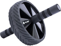 Pure2Improve Κύλινδρος Μασάζ Μαύρος 18cm