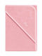 Beboulino Baby Bath Towel-Bathrobe Hooded Light Pink 75x75cm