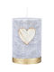 Donau Decorative Gray Candle