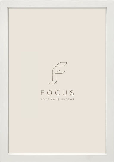 Focus Photo Frame With White Plastic Frame 20x25