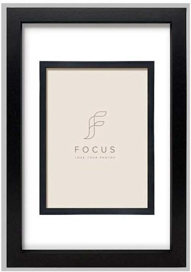 Focus Κορνίζα Πλαστική με Μαύρο Πλαίσιο