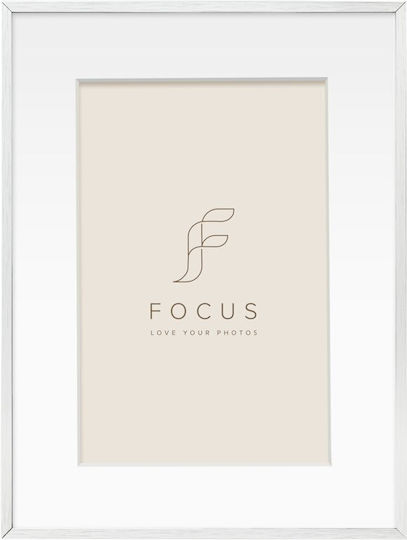 Focus Silver Photo Frame with Silver Frame
