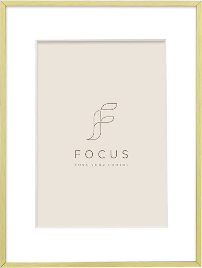 Focus Plastic Photo Frame With Gold Frame