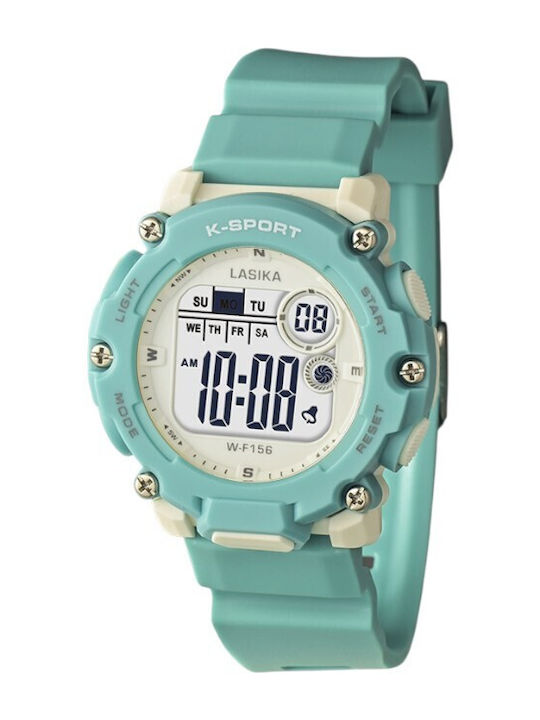 Digital Womens Watch 40mm Battery with Green Ru...