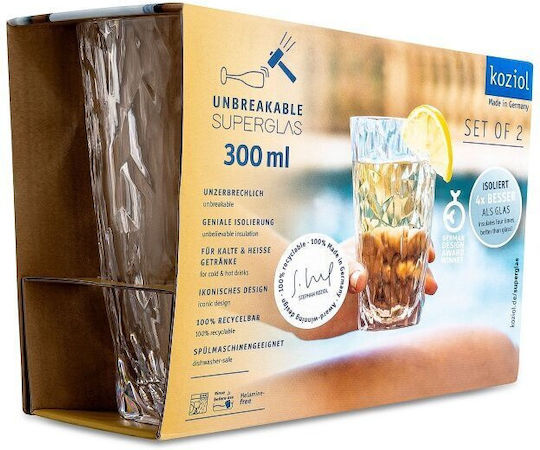 Koziol Brille aus Glas 300ml