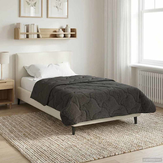 vidaXL vidaXL Fleece Decke Couch 135x200cm Anthrazit