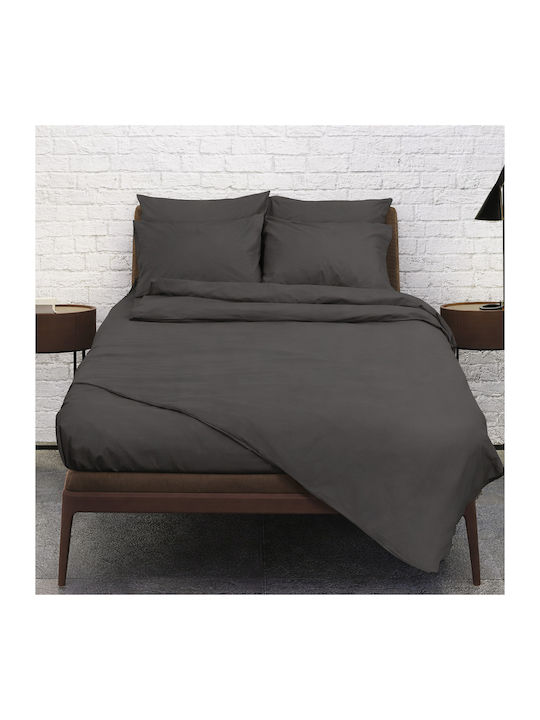 Kipper Rainbow Double Bed Sheet 240x260cm Anthracite