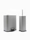 Hotel Cubic Grey Σετ Πεντάλ 5lt Soft Close & Πιγκάλ Μεταλλικό