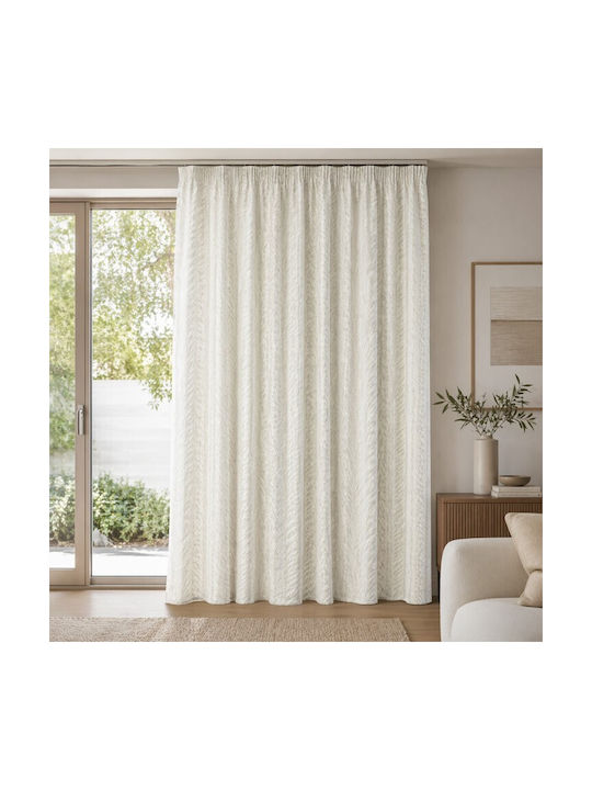 Galifas Vorhang mit Bleistiftfalten Ecru 270x280cm