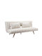 La Spezia Canapea Cu Trei Locuri Pat Off White Bej 188x81x88cm