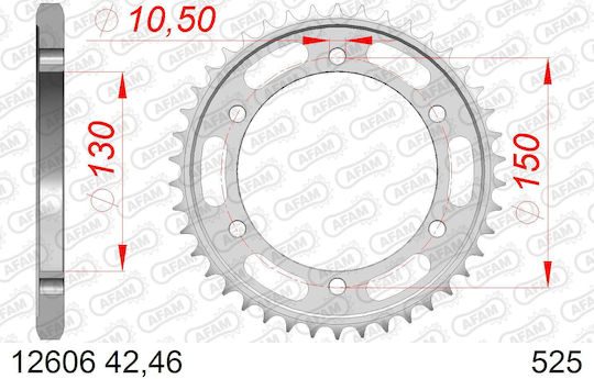 AFAM Pinion Spate Pentru Yamaha FZ / TDM 900