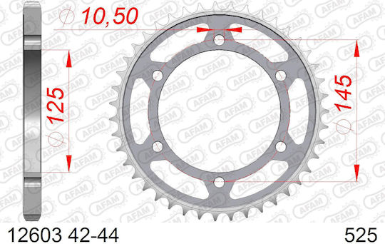 AFAM Γρανάζι Πίσω για Yamaha TDM 850