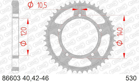 AFAM Rear Sprocket for Suzuki Hayabusa / GSX-R 1000