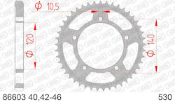 AFAM Pinion Spate Pentru Suzuki Hayabusa GSX-R 1000 Pentru Triumph Daytona Sprint Tiger 1050