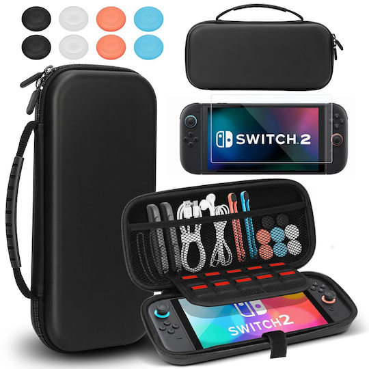 Protective Case Nintendo Switch 2 Travel Bag 10 Game Slots Black