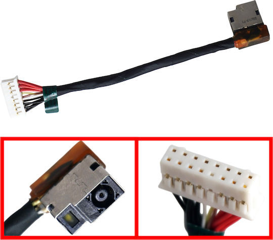 Dc Power Jack Socket for Laptop Hp Victus 16-r 16-r0000 16-s 16-s0000 16-wd 16t-wd 16-xd 16z-x 16t-wf 16-ae 16t-ae 230W N29308-s11 N29308-y11 N42568-001 12cm 15 Pins