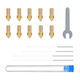 Set of Brass Nozzles Neptune 4 4 Pro 0.2 mm x2 0.4 mm x4 0.6 mm x2 0.8 mm x2