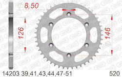 Afam Stahl Hinteres Ritzel 520 Kette Code 14203-50