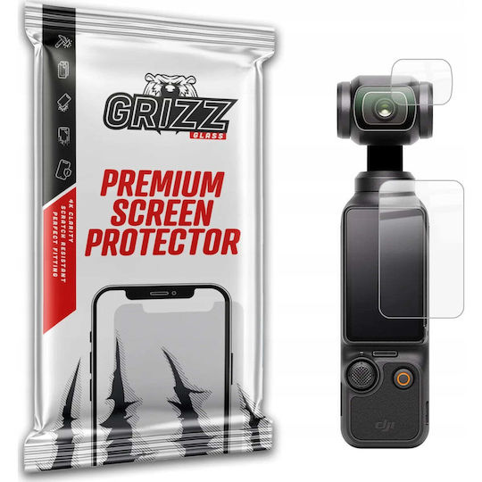 Protecție Ecran Ceramicfilm GrizzGlass Pentru Cameră Sport DJI Osmo Pocket 3 Transparentă