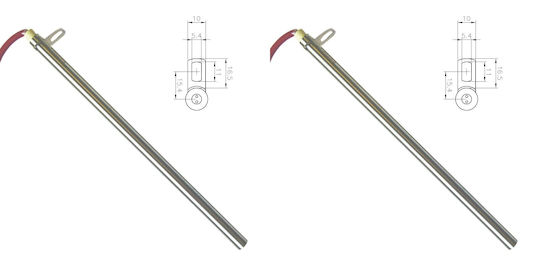 Heizelemente Für Pelletofen Edilkamin Länge 280mm 470w X2