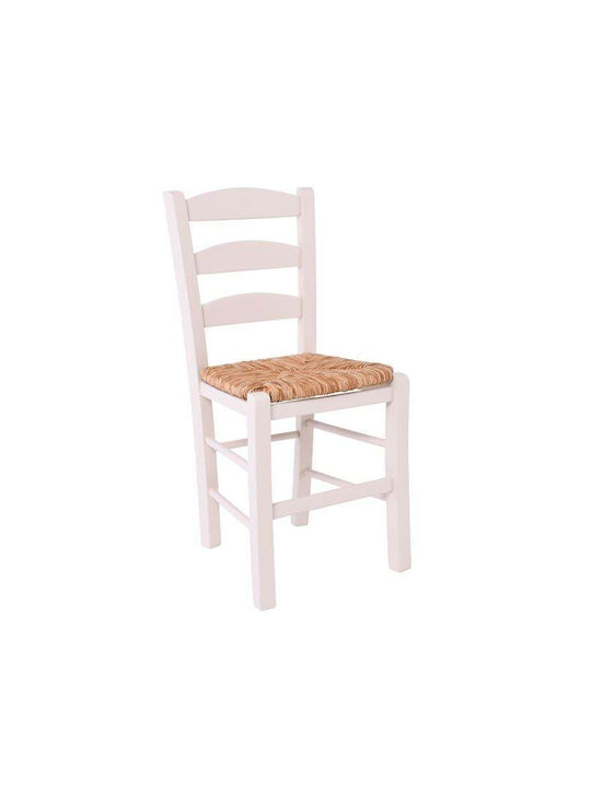 Creamy Wooden Cafe Chair Creamy 41x43x89cm