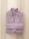 Nima Pure Lilac Hooded Bathrobe 350gsm